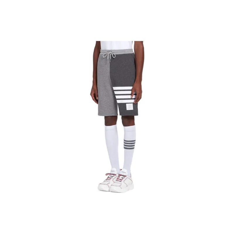 THOM BROWNE 4 Bar Stripe Tonal Track Shorts-2