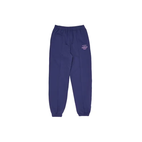 Nerdy Knitted Sweatpants Unisex Marine Blue