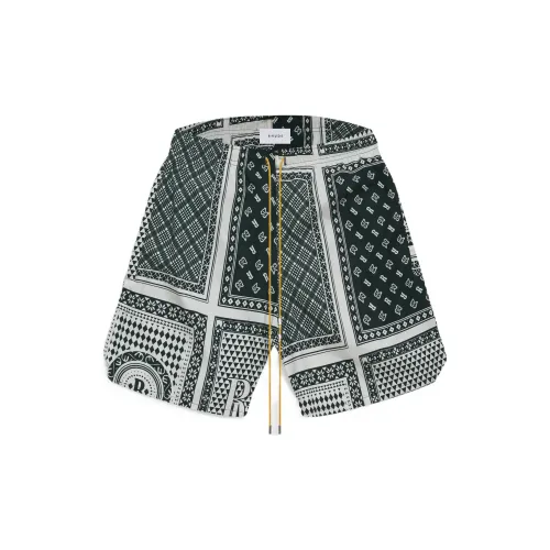 RHUDE Casual Shorts Men Green