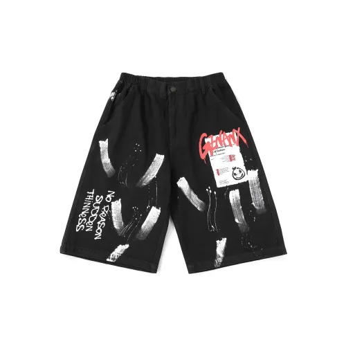 GENANX Denim Shorts Unisex Black