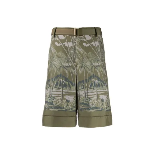 Sacai Casual Shorts Men Green