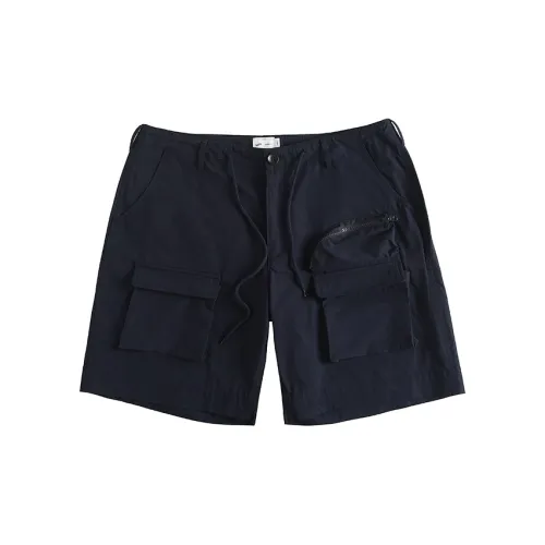 Evi Stub Cargo Shorts Unisex Navy Blue