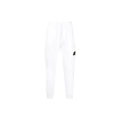 STONE ISLAND Cargo Pants Men White