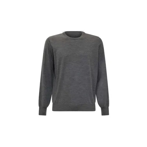 Brunello Cucinelli Cashmere Sweaters Men Dark Gray