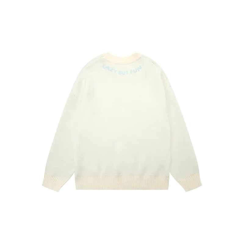 Heartboon Sweaters Unisex White-1