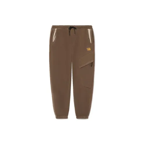 LINING Sports Fashion Collection Knitted Sweatpants Unisex Brown