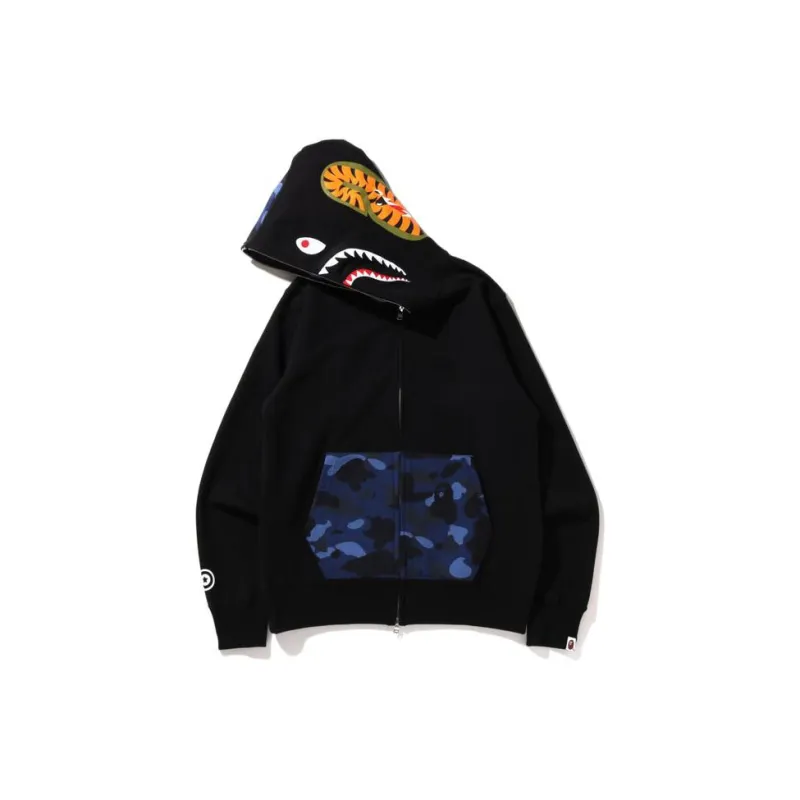 Bape Color Camo Shark Full Zip Hoodie-1