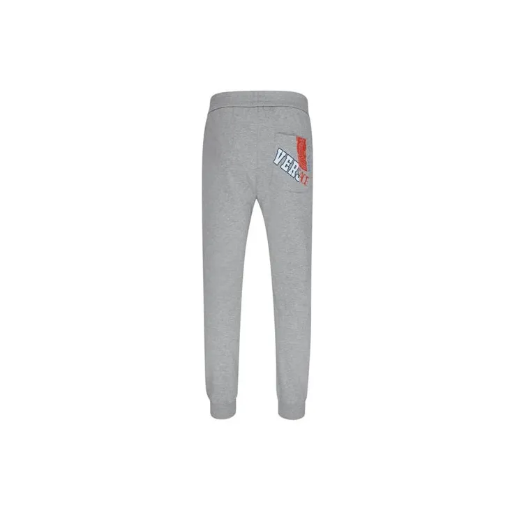 VERSACE Knitted Sweatpants Men Gray-1