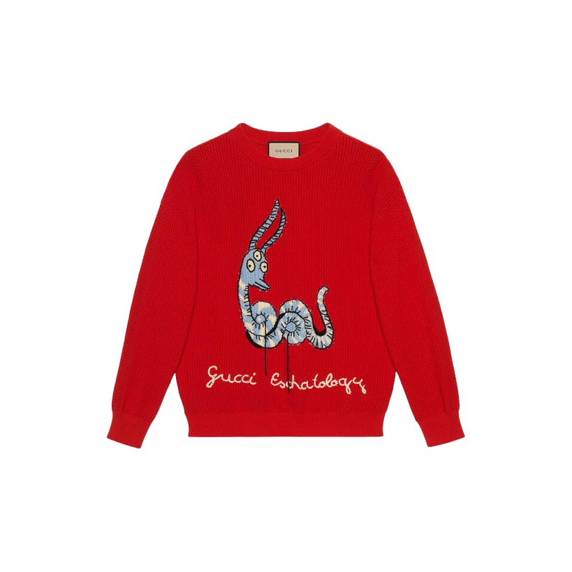 Gucci Red Sweaters on Sale Authentic POIZON
