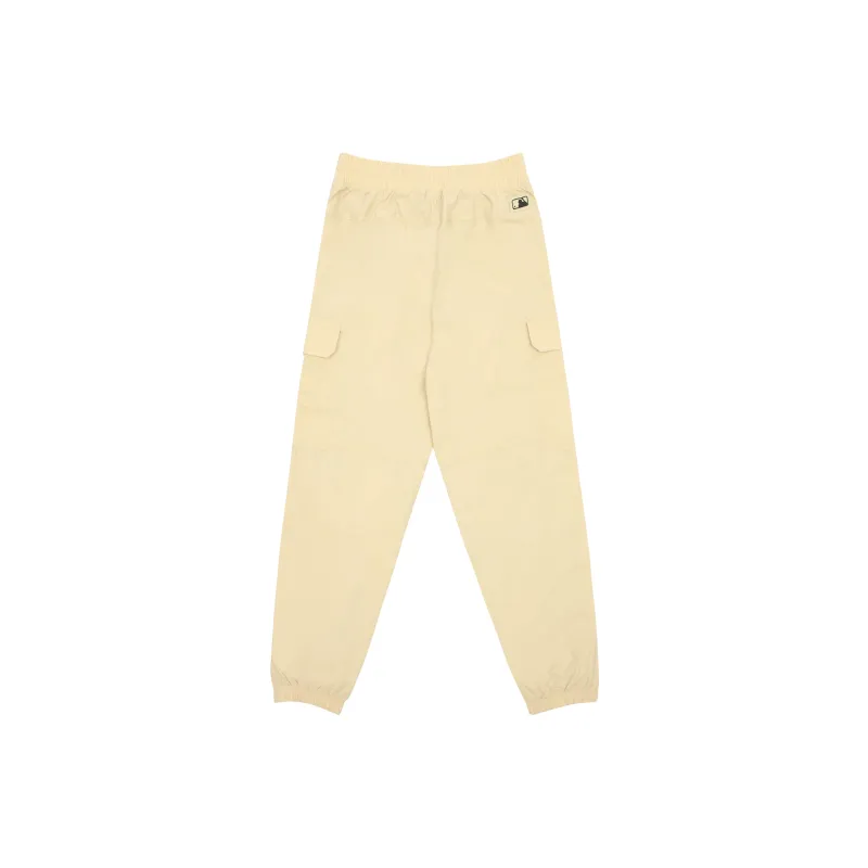 MLB New York Yankees Knitted Sweatpants Unisex Beige-1