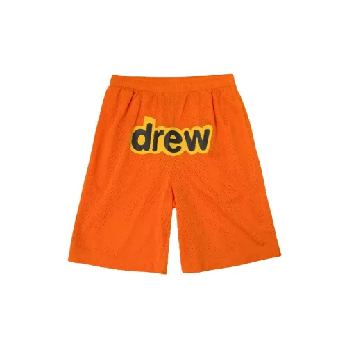 Drew House Letter Logo Series Casual Shorts Unisex Orange