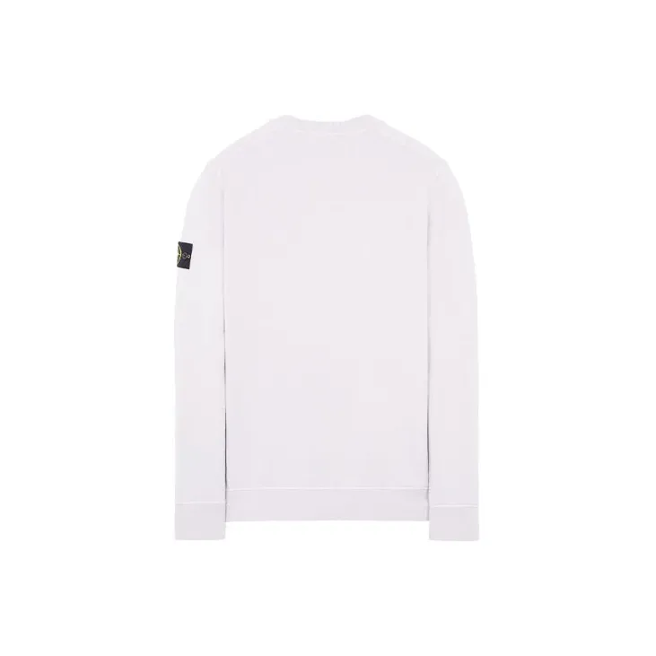 STONE ISLAND Garment Dyed Cotton Fleece Crewneck-1