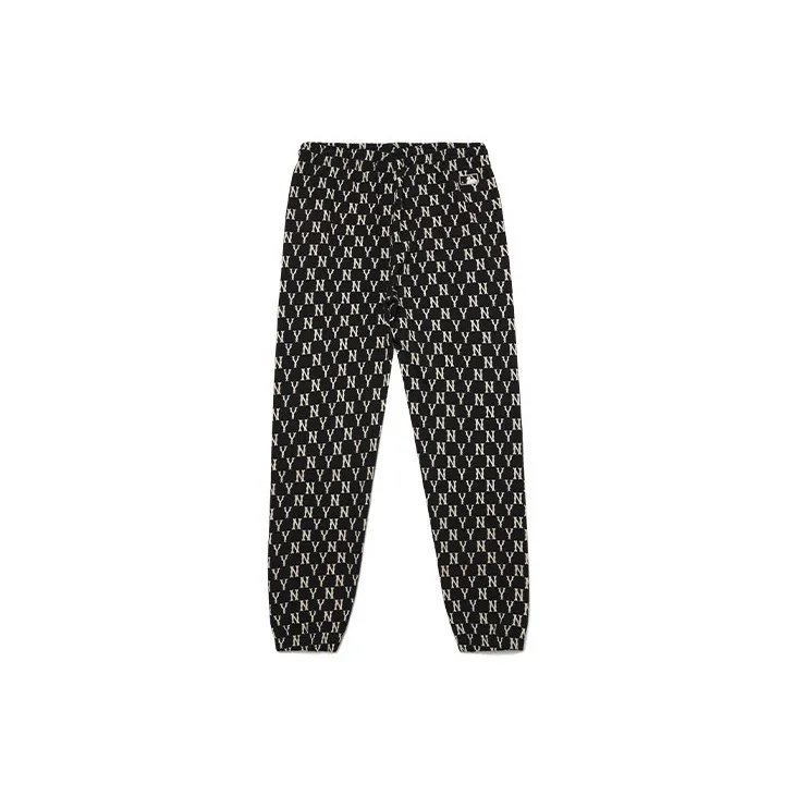 MLB Old Flower Sports Pants Unisex Black-1