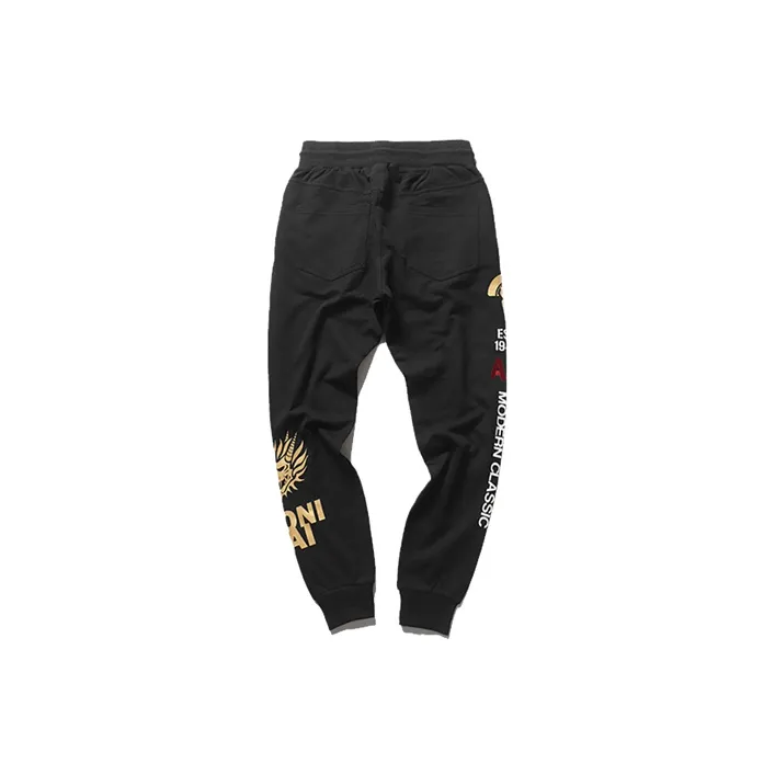 ONIARAI Knitted Sweatpants Men Black-1
