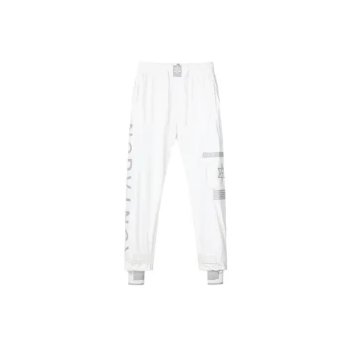 NORVINCY Knitted Sweatpants Unisex White