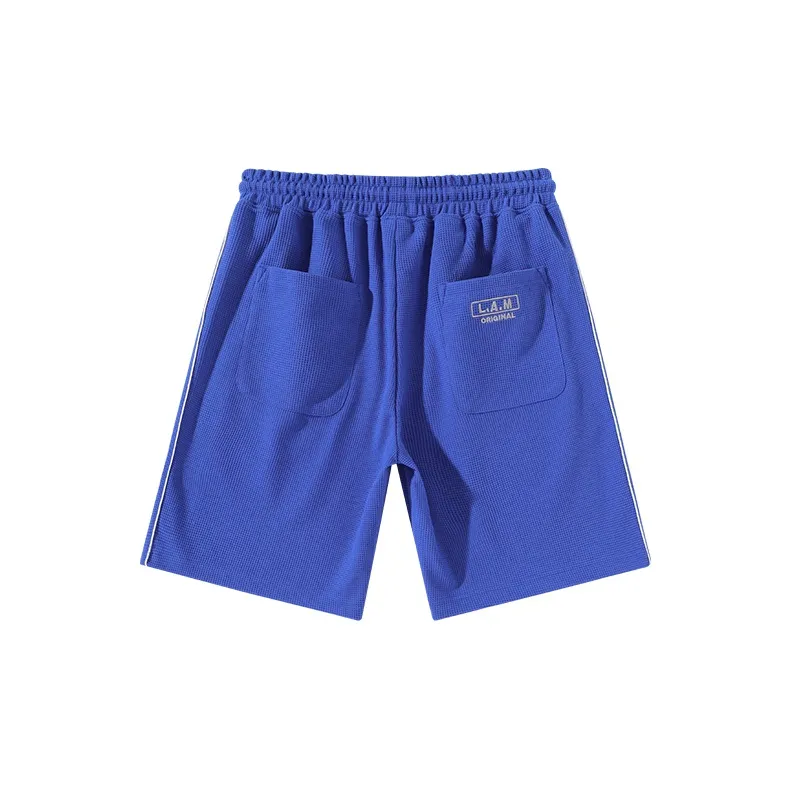 LAMLICKA Casual Shorts Unisex Blue-1