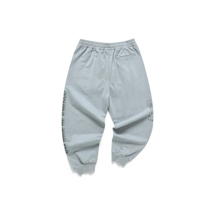 FILA FUSION Knitted Sweatpants Men Slate Stone Gray-1