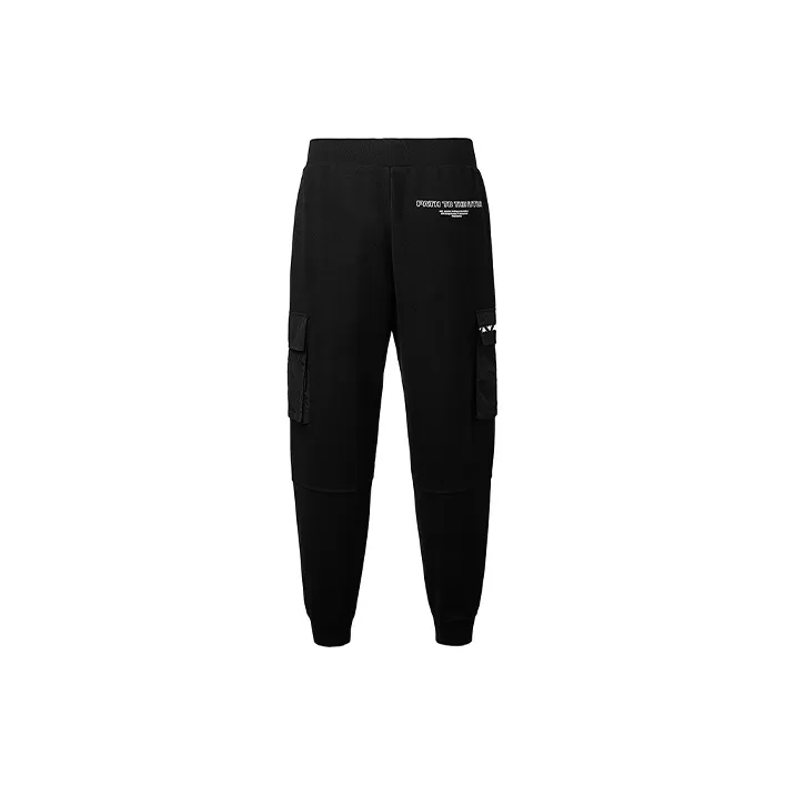 Kappa Jogger Casual Pants Men's Black-1