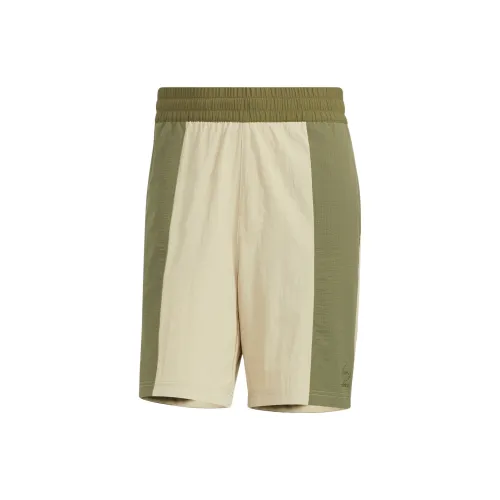 Adidas Neo Casual Shorts Men Grassland Brown Dark Olive Green