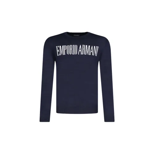 EMPORIO ARMANI Sweaters Men Dark Blue