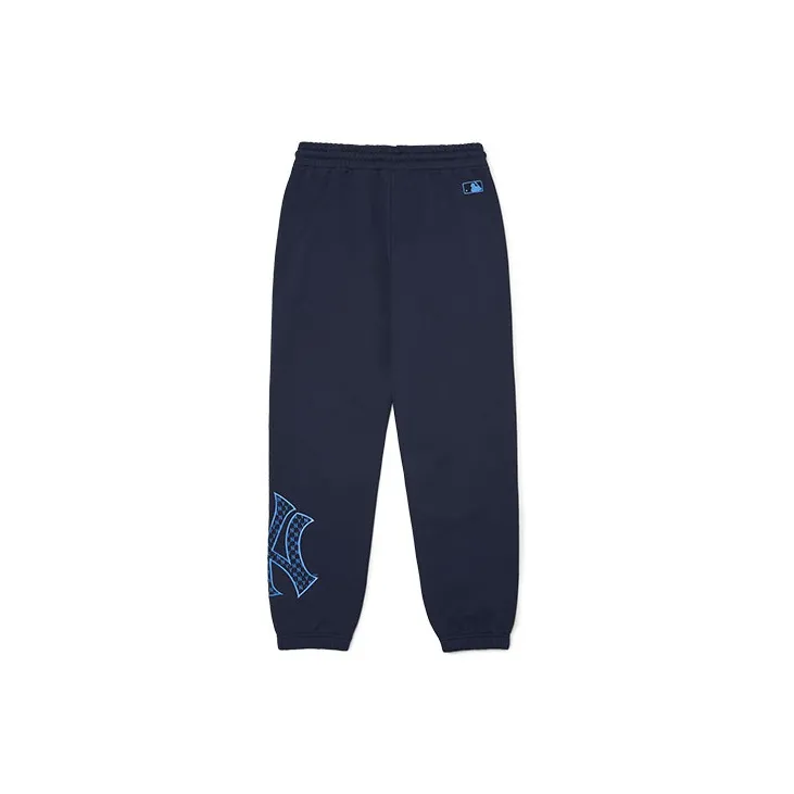 MLB New York Yankees Knitted Sweatpants Unisex Navy-1