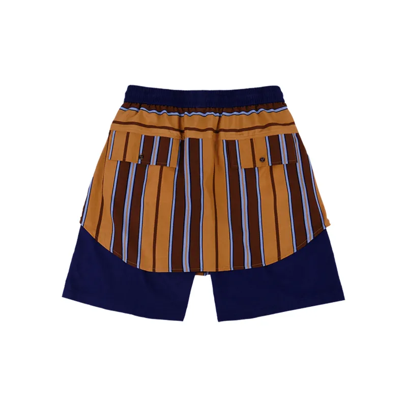 UNVESNO Loose Fit Shorts Unisex Light Brown-1