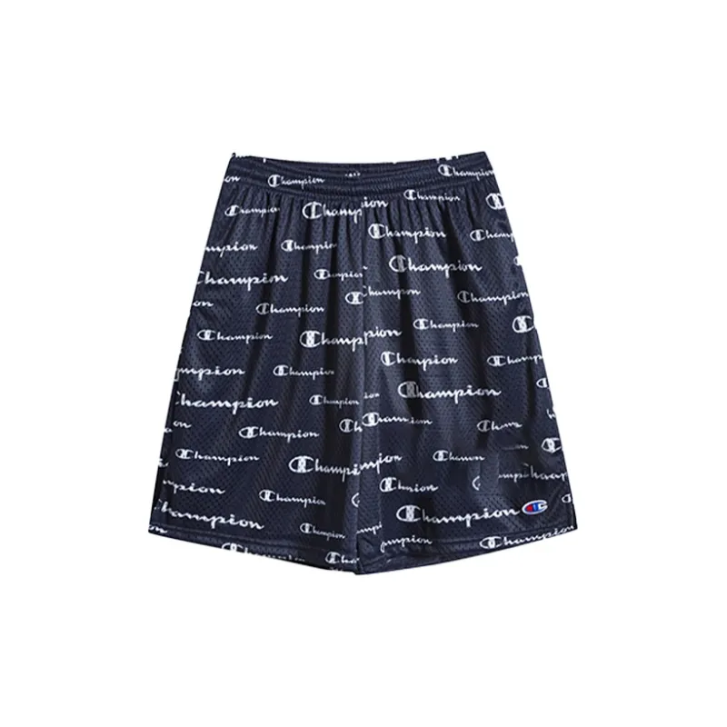 Champion Loose Fit Shorts US Version Unisex Navy Blue-1