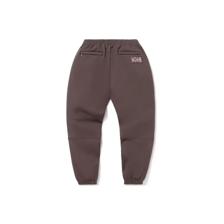 LINING Knitted Sweatpants Men Pepper Brown-1