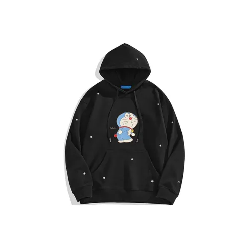 Doraemon X PEACEBIRD MEN Sweatshirts Unisex Black