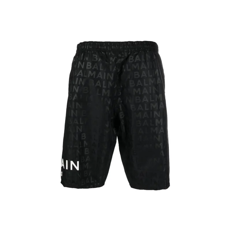 BALMAIN Casual Shorts Men Black-1