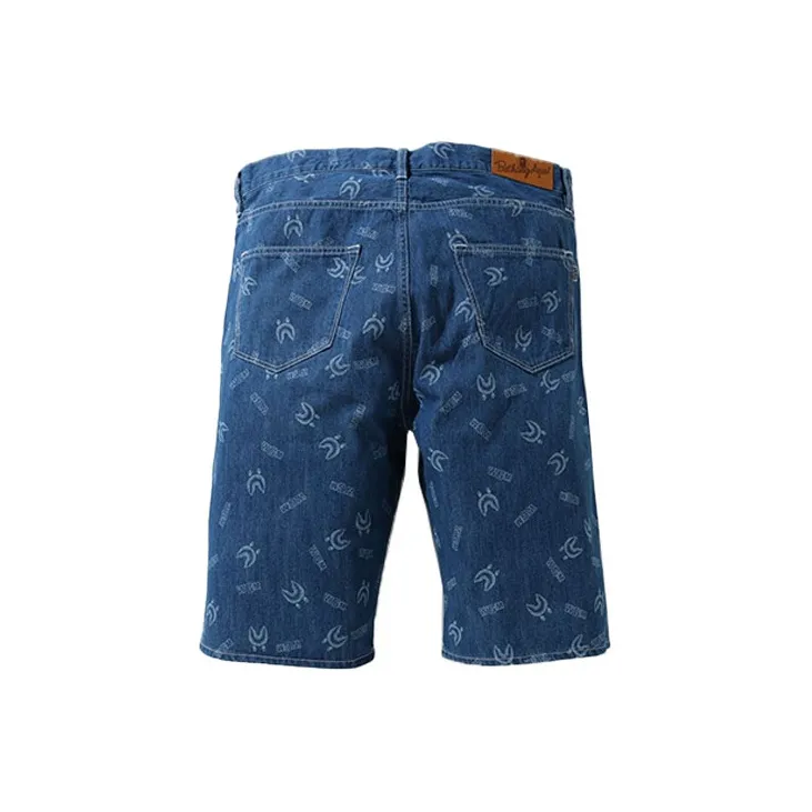A BATHING APE Shark Series Denim Shorts Men's Indigo-1