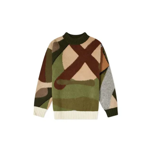 Kaws X Sacai Sweaters Men Green