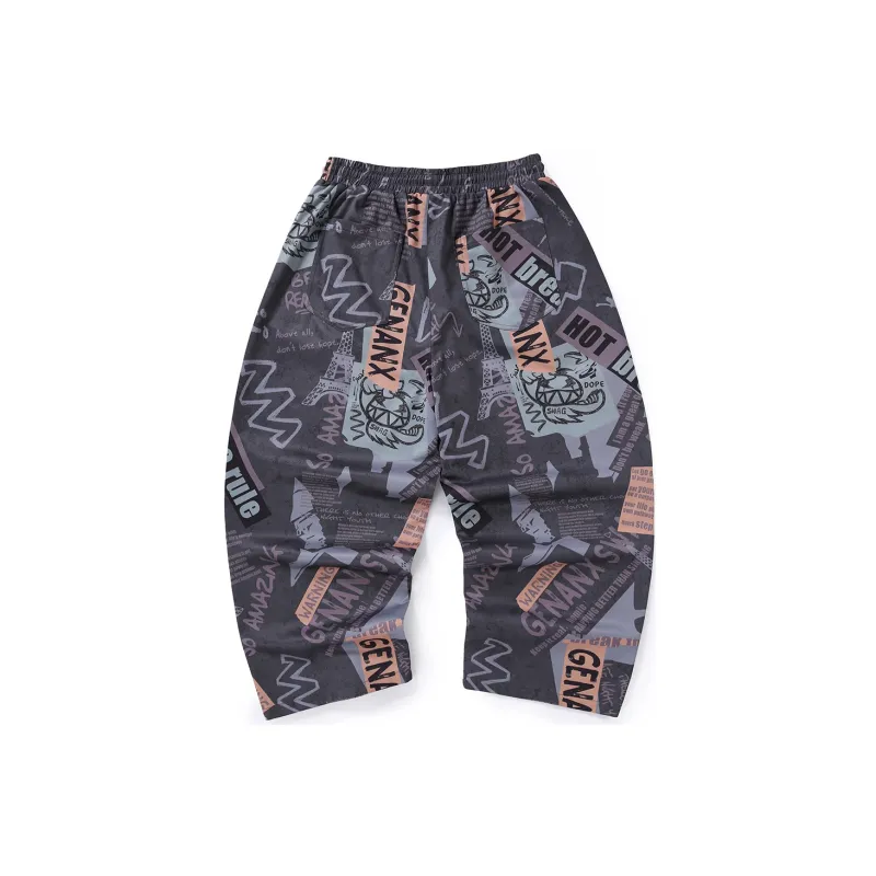 GENANX Casual Pants Unisex Dark Gray-1