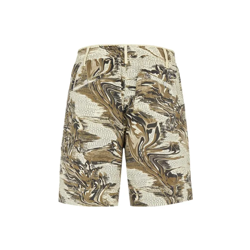 STONE ISLAND Marbled print Bermuda Shorts-1
