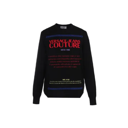 VERSACE JEANS COUTURE Sweaters Men Black