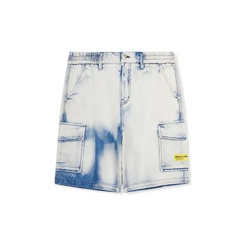 Cabbeen Denim Shorts Men Sky Blue