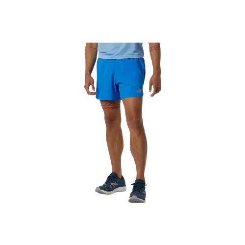 New Balance Impact Run 5 Inch Casual Shorts Men Blue