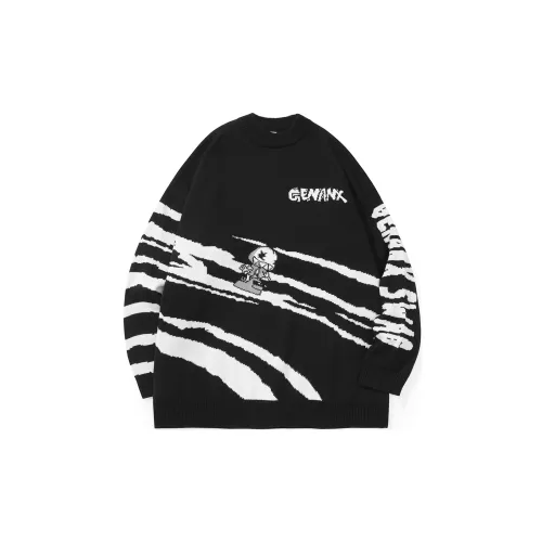 GENANX Sweaters Unisex Black