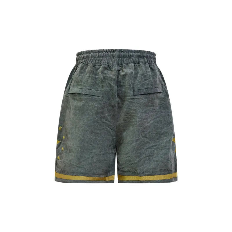 Askyurself Loose Fit Shorts Unisex Army Green-1