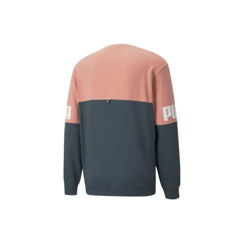 PUMA Sweatshirts Men Gray Blue Rose Pink-1