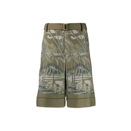 Sacai Casual Shorts Men Green