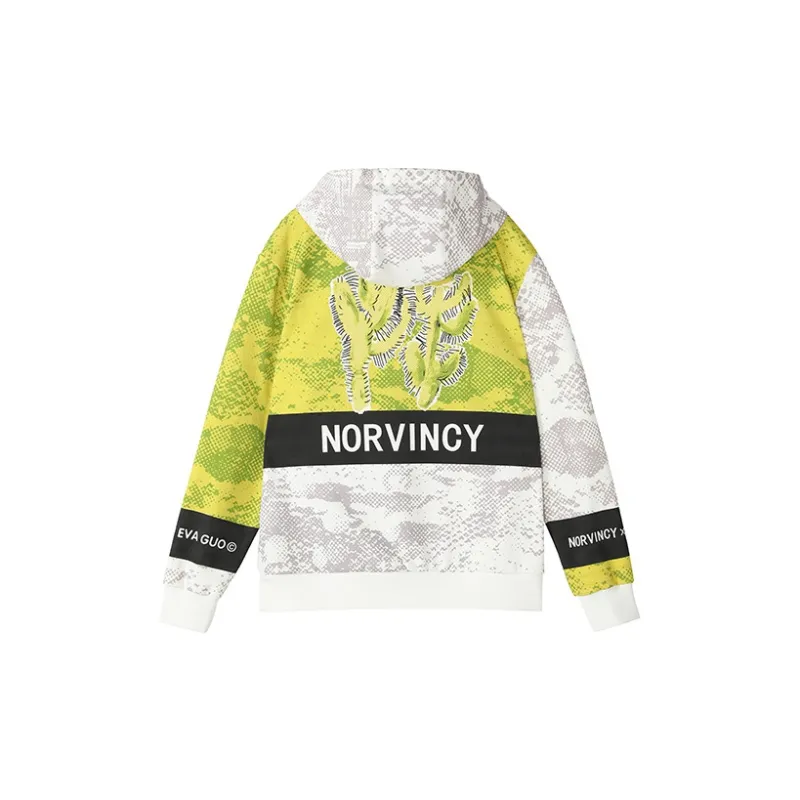 NORVINCY Versatile Cycling Outerwear Trendy Sweatshirt Unisex Green-1