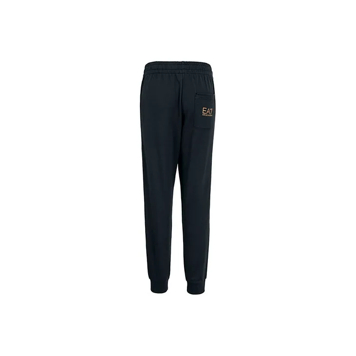 EMPORIO ARMANI EA7 Knitted Sports Pants Men's Navy Blue-1