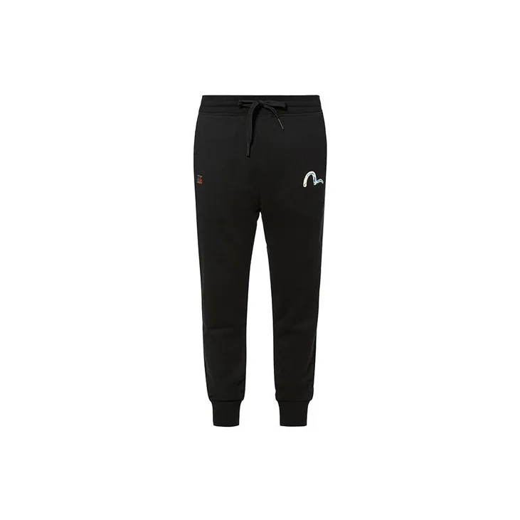 EVISU Jogger Moderate Casual Pants Men's Black-1