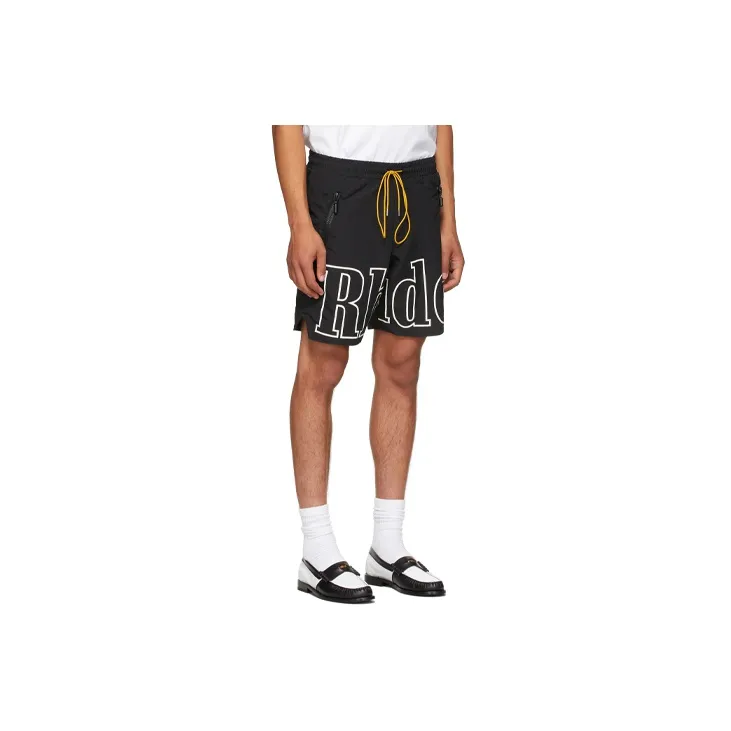 RHUDE Casual Shorts Men Black-2
