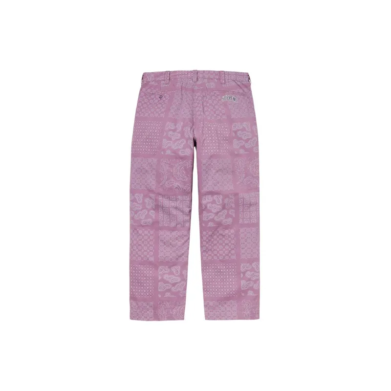 Supreme Paisley Grid Chino Pant-3