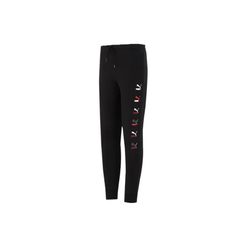 PUMA CLASSICS GRAPHICS Knitted Sweatpants Men Black