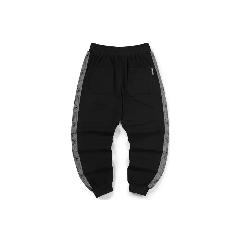 GENANX Knitted Sports Pants Unisex Black-1