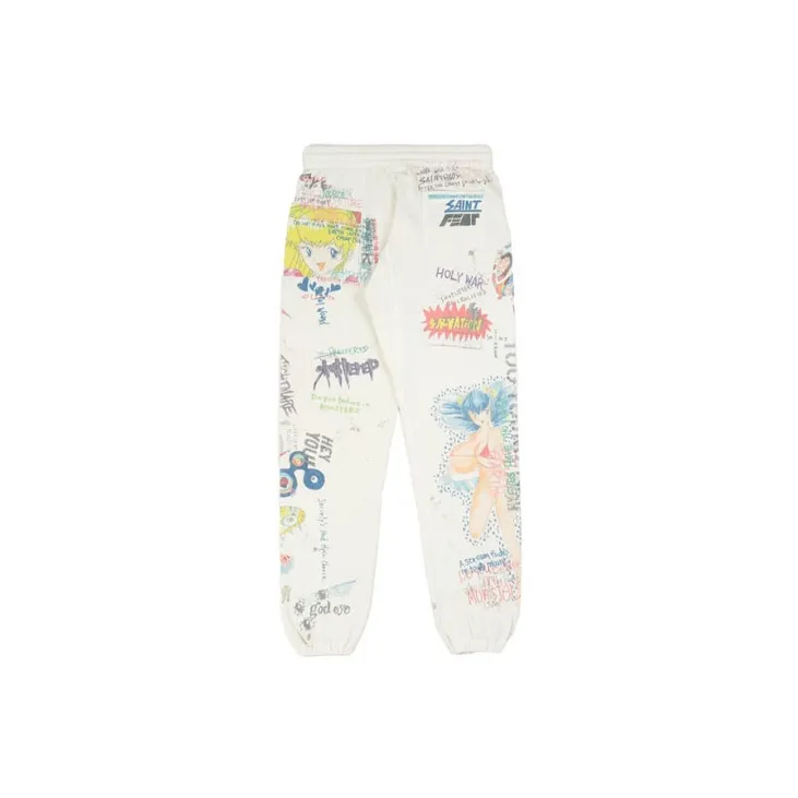 Takashi Murakami X Saint M×××××× Graff Sweatpants-1
