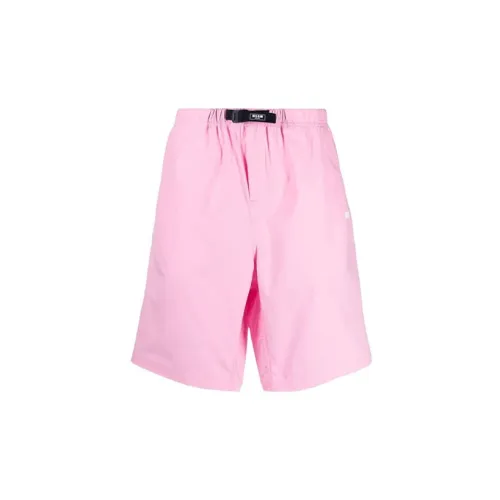 MSGM Casual Shorts Men Pink